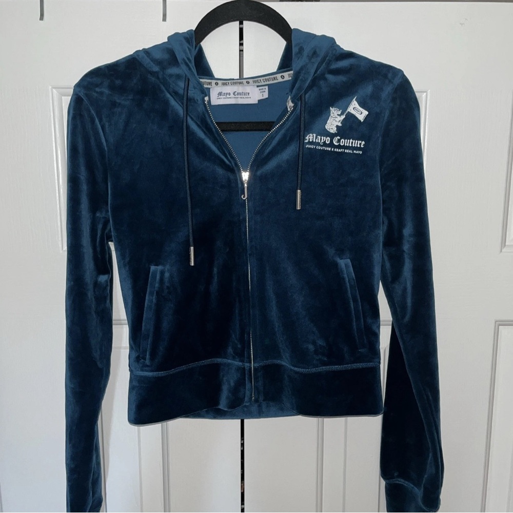 Juicy Couture x Kraft Real Mayo “Mayo Couture” Velour Tracksuit Jacket Small